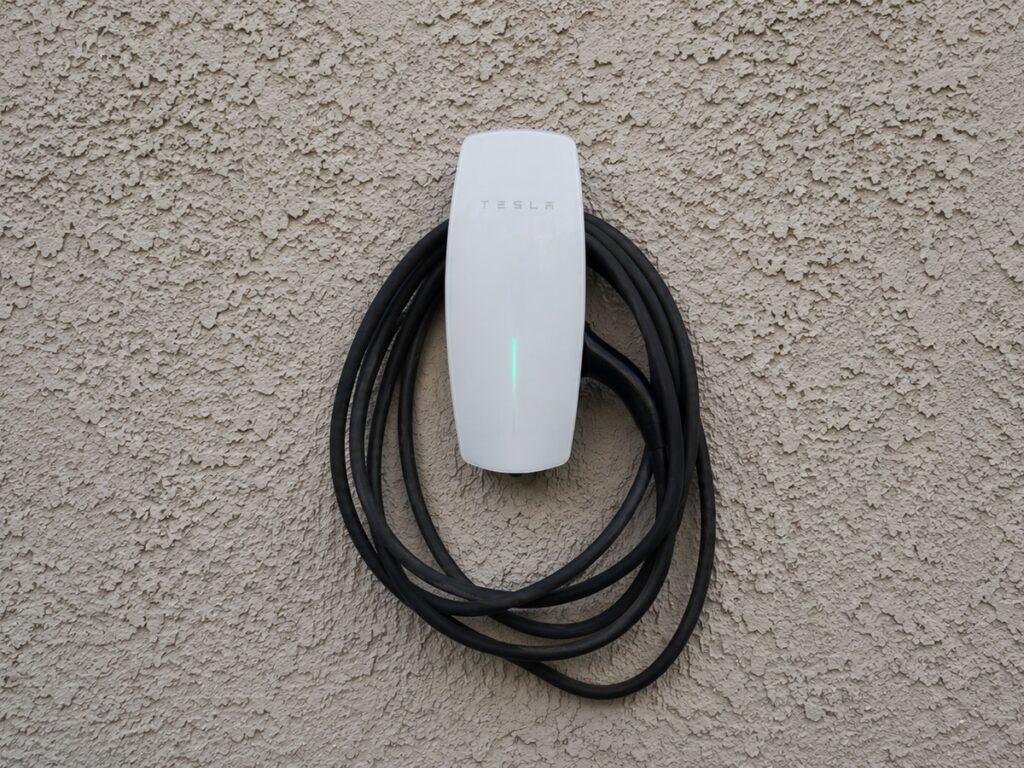 esla Level 2 EV charger installed for home and apartment charging