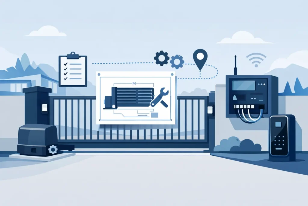 Automatic Gate Operator Installation Planning