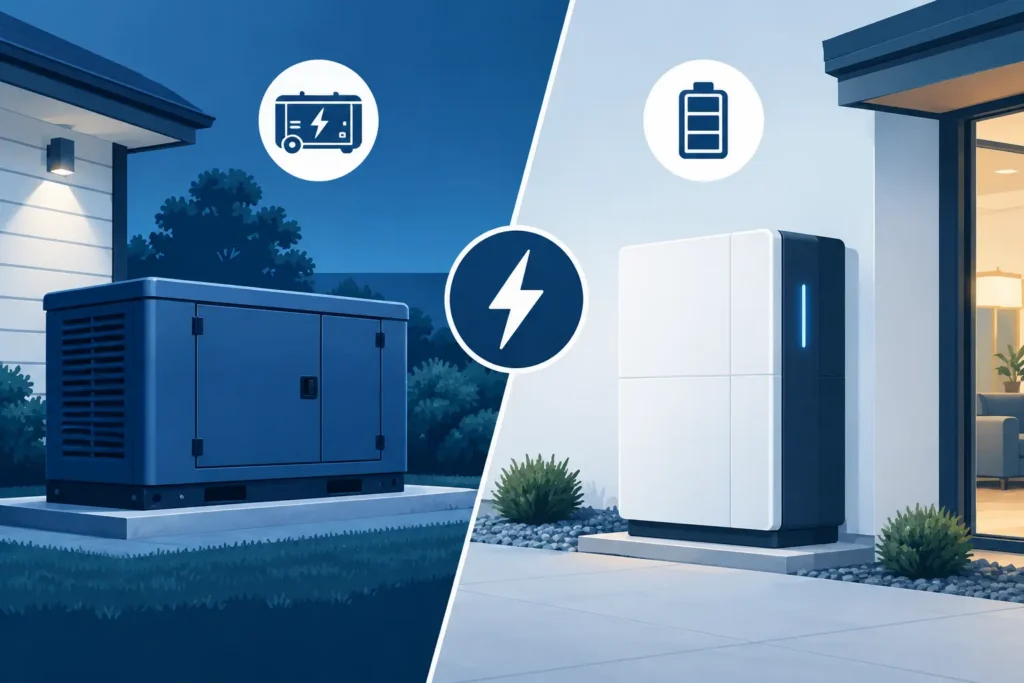 Generator Versus Battery: Which Backup Fits?