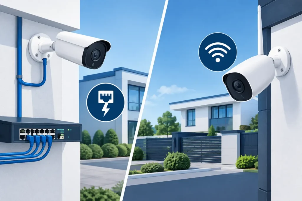 PoE Versus Wireless Cameras for Your Property